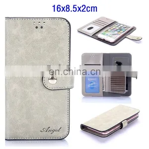 16*8.5*2.5cm Universal Smart Phone Wallet Style Leather Case, Universal Case for Smartphone thumbnail-1