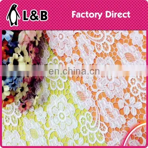 Wholesale Popular Fashion Embroidery Chemical Polyester Lace Fabric thumbnail-1