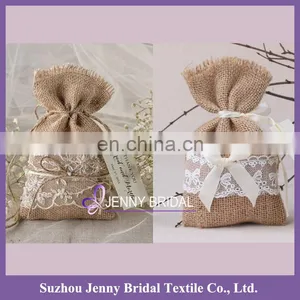 BAG004 Burlap Bags Wholesale Burlap Gift Bags Candy Flowers Bag thumbnail-2