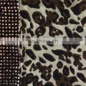 Women's Lycra (Stretchable) Animal Printed & Golden Stone Work Burqa / Casual Wear Fashionable Cheetah Print Bukha thumbnail-4