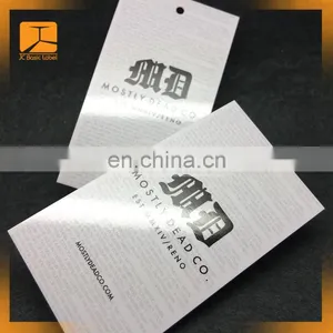 Hot Sale Direct Factory Custom Bright Pink Color Paper Hang Tags for Women Jeans Sportswear thumbnail-3