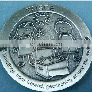 Cute Girl and Boy Funny Coin thumbnail-1