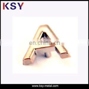 Letter Cheap Custom Metal Labels for Handbag/garment thumbnail-1