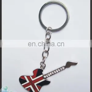 Best Supplier Shiny Silver Chains Guitar Keychain Bottle Opener thumbnail-1