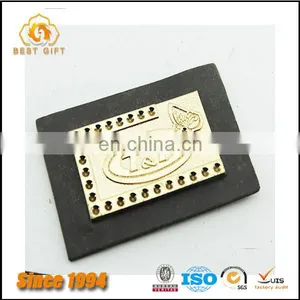 Wholesale Custom Cheap Hardware Jeans Accessories Metal Logo Label Patches thumbnail-5