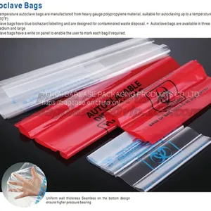 PE Asbestos Yard Waste Bags,hazard Waste Disposal Bags,Customized Danger Warning Printing Clear Polythene LDPE Asbestos thumbnail-1