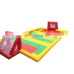 2019 NEW Inflatable Soccer Game Playground Air Bounce Football Field Inflatable Soap Soccer Field For Sale thumbnail-3