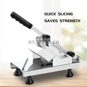 Stainless Steel Multifunction Manual Frozen Mutton Beef Meat Slicer / Manual Meat Slicer / Butcher Meat Cutting Machine thumbnail-4