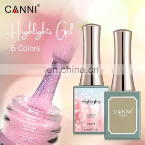 51215 CANNI 16ML Highlights Gel Polish Color Glitter Led uv Laser Semi Permanent Nail Polish Long Lasting Gel Factory Wholesale thumbnail-3