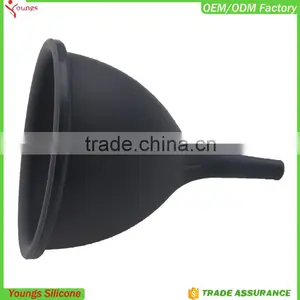 China Supplier Silicone Kitchen Tools Wide Mouth Funnel Jam Funnel Cooking Funnel thumbnail-2