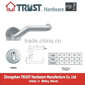 TH021:Stainless Steel Hollow Art Door Handles With Escutcheon thumbnail-1