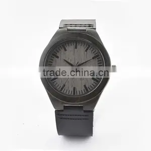 Original Design Luxury Ebony Blackwood Wooden Watch Pure Time Wrist Watch Women thumbnail-5
