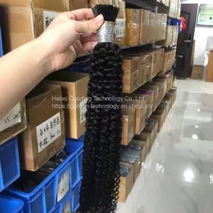 Natrual Color Deep Wave I Tip Human Hair Extension thumbnail-1