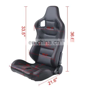 USA Warehouse Universal PVC Racing Car Seats thumbnail-3