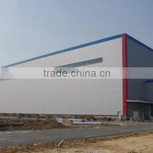 Light Steel Frame Warehouse / Hangar / Shed With PVDF Steel Roof Sheet thumbnail-1