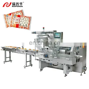 Biscuit / Bread / Cake /Frozen Food Group Pack/family Pack/Jumbo Bag Horizontal Packing Flow Wrapping Machine thumbnail-1