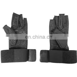 Wrist Strap Copper Infused Arthritis Gloves Fingerless Copper Compression Arthritis Gloves For Relieve Pain thumbnail-4