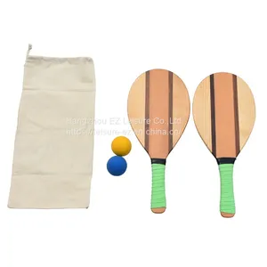Carbon Racket Frescobol Frescobol Solid Wood Beach Paddle thumbnail-1