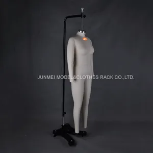 Dongguan New Arrival Missy 8 Fabric Full Body Dress Form With Collapsible Shoulder Dummy Tailor Female Mannequin thumbnail-2