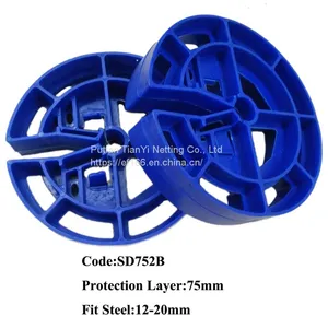 PE/PP 75mm Wheel Style Plastic Spacer Protective Layer of Reinforcing Steel Bar Applied in the Civil thumbnail-5
