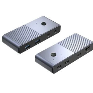TYPE-C TO USB3.0-A*2+USB3.0-C*2+HDMI+PD Switch thumbnail-1