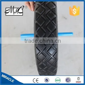 Heavy Duty Small Solid Flat Free PU Foam Wheelbarrow Wheel PU Wheel 4.80/4.00-8 thumbnail-5