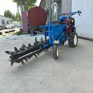 Chain Trenching and Grooving Machine With Single and Double Chains for Fertilizer Spreading, Pipe Burying, and Trenching thumbnail-2