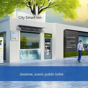 One-piece Mobile Toilet and Restroom, Municipal Finished Ecological and Environmentally Friendly Restroom, Prefabricated Public Toilet for Scenic Areas, Manufacturer thumbnail-3