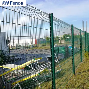 Welded Wire Mesh Fence Panel 3D Outdoor Panel Garden Fence thumbnail-1