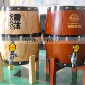 High Quality Keg Type Wooden Beer Dispenser Stainless Steel Inside With Tap Quality Choice thumbnail-1
