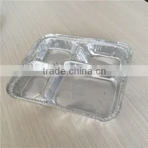 Large Size Compartment Aluminum Foil Tray Large Aluminum Foil Tray thumbnail-1