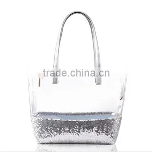 Ladies Transparent Handbag/pvc Tote Bag/pvc Waterproof Bag Quality Choice thumbnail-4