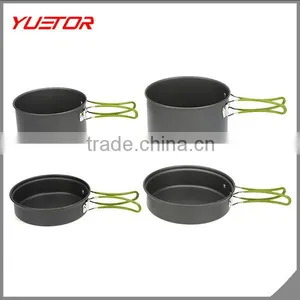 Portable Aluminum 2-3 People Outdoor Tableware Camping Cookware Set Multifunctional Picnic Cooking Set for Outdoor Stove Quality Choice thumbnail-2