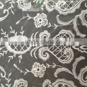 Whole Sale Special Lace Accessory Design Polyester Fabric Organdy Embroidery Full Lace for Garment thumbnail-4
