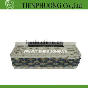 Handmade Tissue Rattan Box thumbnail-1