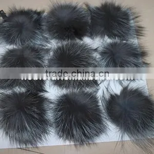 100% Silver Fox Fur Ball As Christmas Accessories and Decoration thumbnail-2