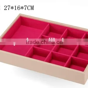 W1275I-4 Wholesale Slope Style Cosmetic Storage Box Stackable Wooden Jewelry Display thumbnail-3