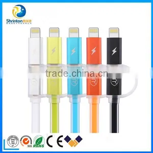 Colorful USB Cable Chaging & Data LEDlight USB Cable for IPhone5/6 Ipad thumbnail-1