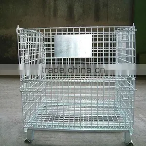 Galvanized Foldable Wire Container in Store thumbnail-6