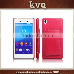 2016 Mobile Phone Back Leather Flip Case for Sony Xperia M4 thumbnail-1