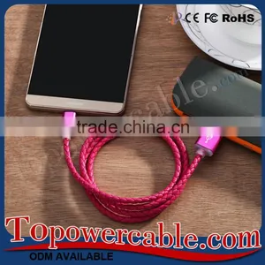 Genuine Official Gold Braided Short Usb To Micro Usb Cable thumbnail-1