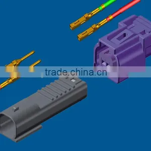 2 Ways 2.2mm Pitch Plastic Male and Female Wire to Wire Power Connecting Automotive Connector thumbnail-1