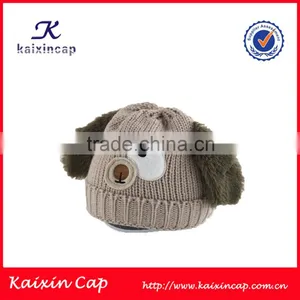 Customized Winter Fashion Cartoon Cute Puppy Beanie Hat thumbnail-1