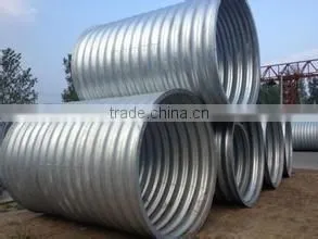 Corrugated Culvert Pipe Assembly Galvanized Corrugated Steel Culvert Pipe thumbnail-1