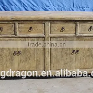 Chinese Antique Furniture, Reproduction Antique Natural Recycle Wood Cabinet thumbnail-1