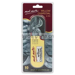 Mont Marte Willow Charcoal in Tin 10pce thumbnail-1