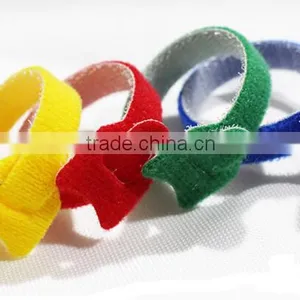 Customized Hook And Loop Tape Cable Ties Tidy Straps Organiser thumbnail-4