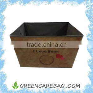 Non Woven Fabric Foldable Storage Bin With Handles Quality Choice thumbnail-3