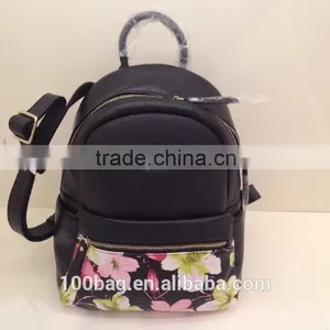 Fancy Girl Flower PU Backpack thumbnail-3
