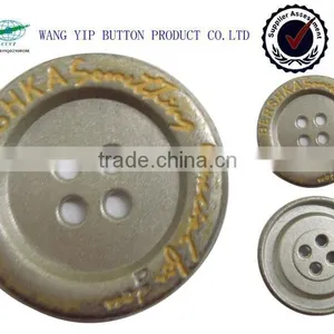 22mm Concave 4 Holes Metal Alloy Bule Sewing Buttons thumbnail-1